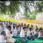 कोरेगाव भिमा विजयस्तंभ परीसरात वर्षावास प्रवचन मालिकेचे उद्घाटन.