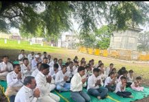 कोरेगाव भिमा विजयस्तंभ परीसरात वर्षावास प्रवचन मालिकेचे उद्घाटन.